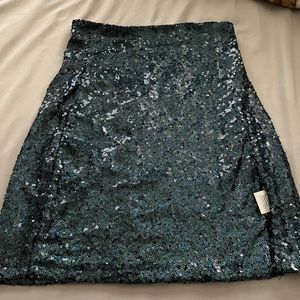 Windsor green sequin skirt
